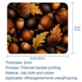 thumbnail image 5 of Thanksgiving Non-Slip Rubber Bottom Printed Gaming Mouse Pad Mouse Mat - Square 8.3x9.8 Inch, Suitable for Office and Gaming., 5 of 6
