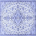 thumbnail image 1 of Ahgly Company Indoor Square Persian Blue Traditional Area Rugs, 3' Square, 1 of 4