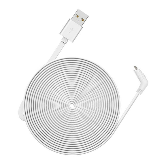 Cord 9M/29.5ft Charging Power Cable Fits For Arlo Pro, Arlo Pro 2, Arlo GO, Arlo Light Weatherproof Indoor/Outdoor Flat Cable Aluminium Alloy Micro USB Cable Charging/Power Cord