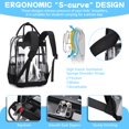 thumbnail image 4 of Mochila transparente MOONBABY para eventos en estadios para niños, color negro, 4 of 9