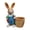 Blue, variant on Blue Easter Resin Bunny Planter For Garden Decor Outdoor Courtyard Window Sill Ornament Flower Pot Holder 9.8X8.3X4.3 Inch Cute Animal Figurine