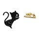 thumbnail image 5 of Reloj de pared de gato acrílico, adorno moderno de dibujos animados con escultura de , obra de arte animal Feng Shui para decoración de escritorio, 5 of 8