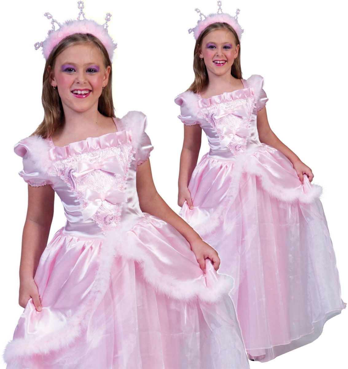 Funny Fashion Kids Girls Pink Princess Dress Halloween Costume Medium ...