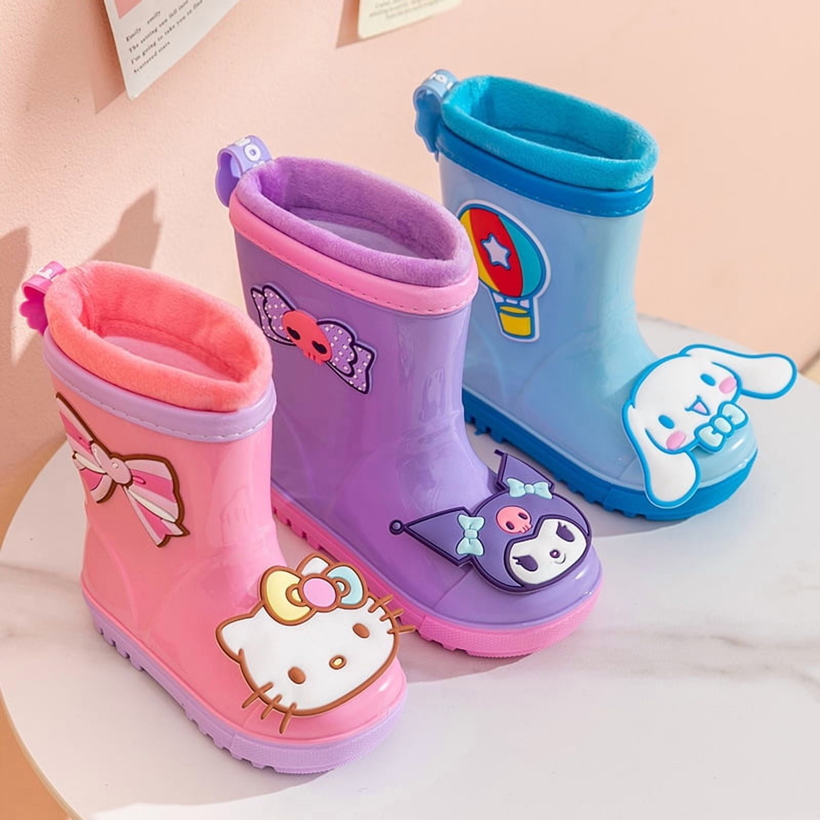 Non-slip Sanrio Four Seasons Rain Shoes Kuromi Hello Kitty Rain Boots