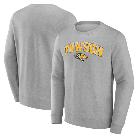 Men's Gray Towson Tigers Campus Sweatshirt