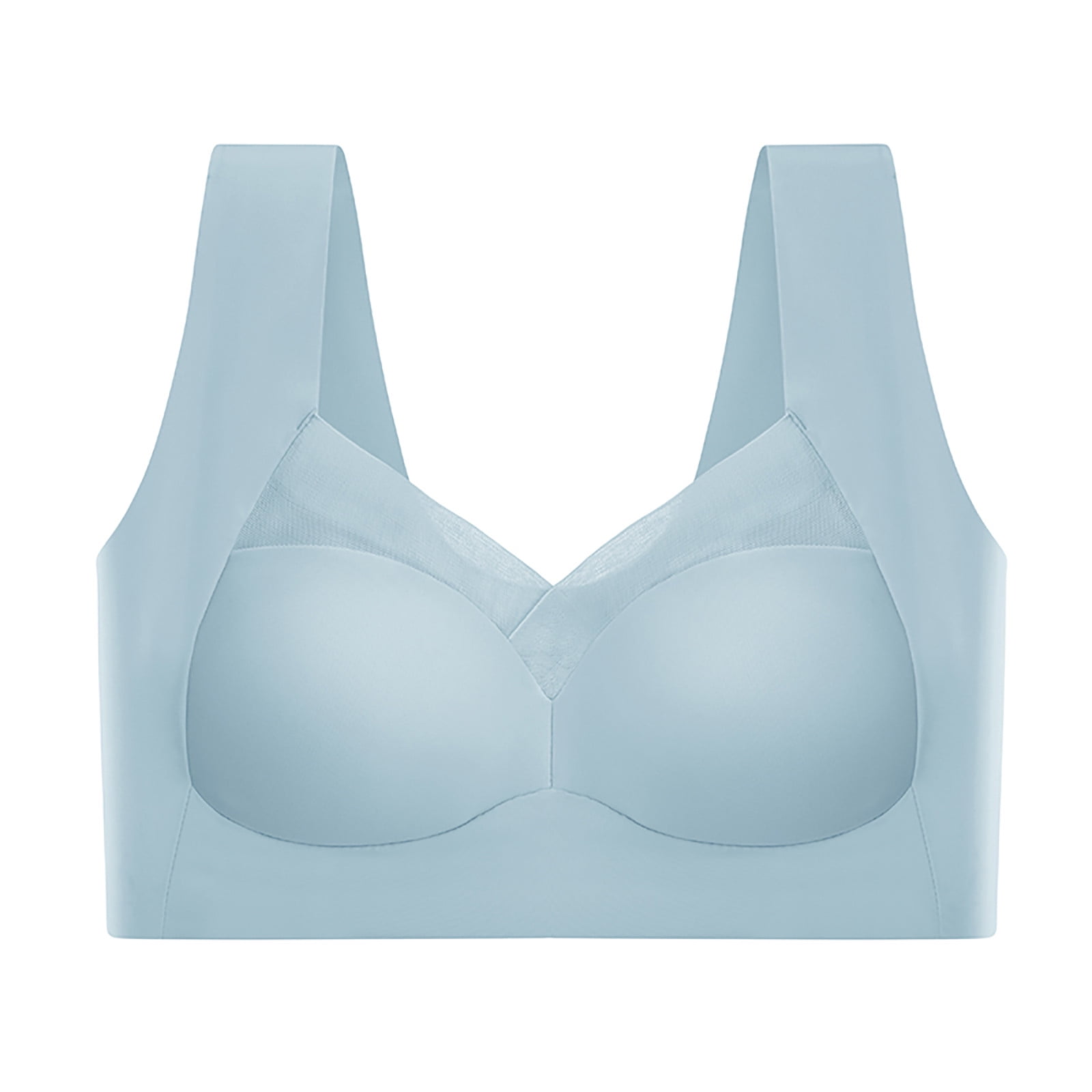 Mrat Clearance Bras for Women Wireless Lady Mesh Push up Bra Front