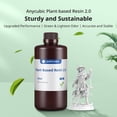 thumbnail image 2 of 3D Printer Resin 2.0, 405nm Plant-Based Rapid Resin 2.0, Low Odor, Photopolymer Resin for LCD 3D Printing,1kg Grey, 2 of 3