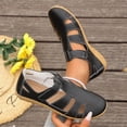 thumbnail image 2 of Wensltd Women's Sandals Closed Toe Flat Sandals With Adjustable Straps For Casual Summer And Everyday Wear, 2 of 9