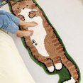 thumbnail image 3 of Cat Tufted Rug, Cat Shaped Rug, Cute Cartoon Irregular Shaped Rug, Shaggy Soft Bedside Rug for Bedroom Suitable for Multiple Spaces, Machine Washable Carpets (19.69 * 47.24in-A), 3 of 7
