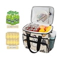 thumbnail image 2 of FORMRS Insulated Cooler Bag 24 Cans Capacity Soft Leakproof Lunch Box with Side Pockets, Halloween Black Pumpkins, 2 of 7