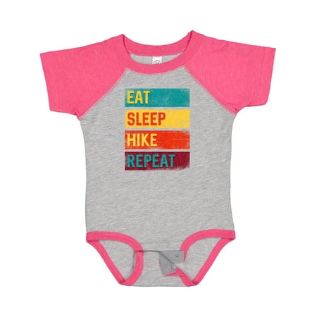 

Inktastic Hiking Camping Eat Sleep Hike Repeat Gift Baby Boy or Baby Girl Bodysuit