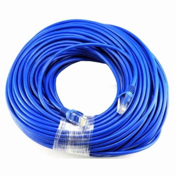 BLUE Gold Plated 50FT CAT5 CAT5e RJ45 PATCH ETHERNET NETWORK CABLE 50 FT For PC, Mac, Laptop, PS2, PS3, XBox, and XBox 360 to hook up on high speed internet from DSL or Cable internet.