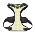 thumbnail image 5 of Lsque Lemon Yellow Checkboard Dog Harness, No-Pull Pet Harness with 2 Leash Clips, Adjustable Soft Padded Dog Vest with Easy Control Handle for Large Dogs-Large, 5 of 9
