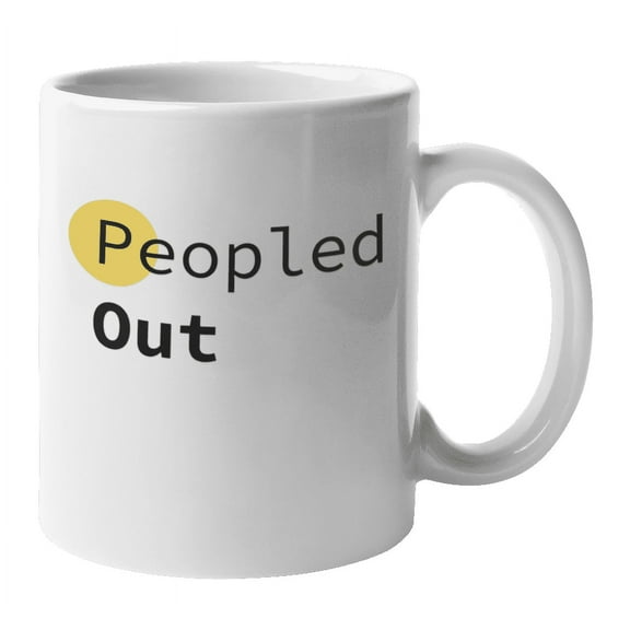 Enneagram Type 5 - Coffee and Tea Mug: Peopled Out (11oz)