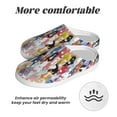 thumbnail image 6 of Lsque Colourful Horses Pattern Womens Comfort Cotton on Scuff With Memory Foam and Anti-skid Sole Slipper-40/41, 6 of 7