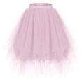 thumbnail image 2 of Delliss Women's Cute Trendy Layer Tulle Swing Skirt Beach Weddings Dress, 2 of 3