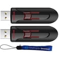 thumbnail image 2 of SanDisk 128GB Glide 3.0 CZ600 (2 Pack) 128GB USB Flash Drive Flash Drive Jump Drive Pen Drive De alto rendimiento - con (1) Todo menos Stromboli (tm) Cordón, 2 of 2
