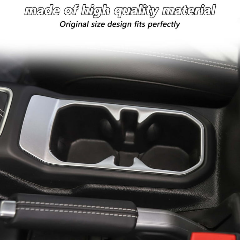CheroCar Car Front Cup Holder Cover Trim Interior Accessories for