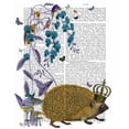 thumbnail image 3 of Fab Funky 12x14 Black Modern Framed Museum Art Print Titled - The Golden Hedgehog, 3 of 5