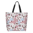 thumbnail image 1 of Disketp Abstract Floral Bolsa Tote Estampada para Mujer, Bolso de Hombro y de Mano para Compras y Viajes, 1 of 8
