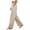 Beige, variant on Bzdzmqm Women's Plus Size Wide Leg Elastic Waist Flowy Pants Summer Casual Lounge Solid Long Trousers Beach Workout, Red 3XL