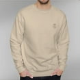 thumbnail image 4 of Men's 330g 100% Cotton Dropped Shoulder Crew Neck Sweatshirt-Cat Catches Fish, 4 of 15