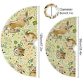 thumbnail image 3 of FMSHPON Cute Bunny Xmas Christmas Tree Skirt Stand Mat for Holiday Party Decoration Indoor Outdoor 48 inches, 3 of 6