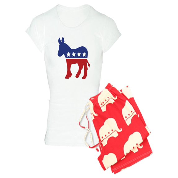 CafePress - Democrat Donkey - Women's Light Pajamas