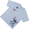 thumbnail image 2 of Disney Women Lilo and Stitch Shirt, Graphic Print Cartoon Stitch T-shirt Light Blue - XL, 2 of 4