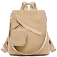 thumbnail image 2 of Stylago Backpack Purses for Women Square Corduroy Computer Bags with Zipper Pouch Crossbody Strap Schoolbag for Travel Work Brown, 2 of 6