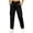 Black, variant on Dagugfen Cargo Pants for Women Straight Slim Leg Elastic Waist Outdoor Activewear Hiking Camping Pants with Multi Pockets(XL,White)