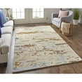 thumbnail image 2 of Feizy Everley Modern Abstract, Ivory/Blue/Brown, 4' x 6' Accent Rug Easy Care Stain Resistant Pet & Kid Friendly Casual Watercolor Floor Rug for Living room Bedroom, 2 of 8