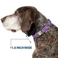 thumbnail image 6 of Cartoon Network Pet Collar, Dog Collar Metal Seatbelt Buckle, Adventure Time Lumpy Space Princess Expressions Lavender, 16 to 23 Inches 1.5 Inch Wide, 6 of 8