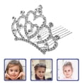 thumbnail image 2 of Peineta con corona de diamantes de imitación (2 unidades) para niñas. Peineta con tiara de diamantes de imitación para niñas. Mini tiaras para mujer. Peineta pequeña para el cabello., 2 of 8