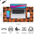 thumbnail image 5 of Long Mouse Pads for Desk,Checkered Pumpkin Halloween Pattern Desk Mats on Top Of Desks, Desk Mouse Pad Extra Large with 3mm Non-Slip Base and Stitched Edge for Gaming,Office,Work,Home 31.5"x15.7", 5 of 6