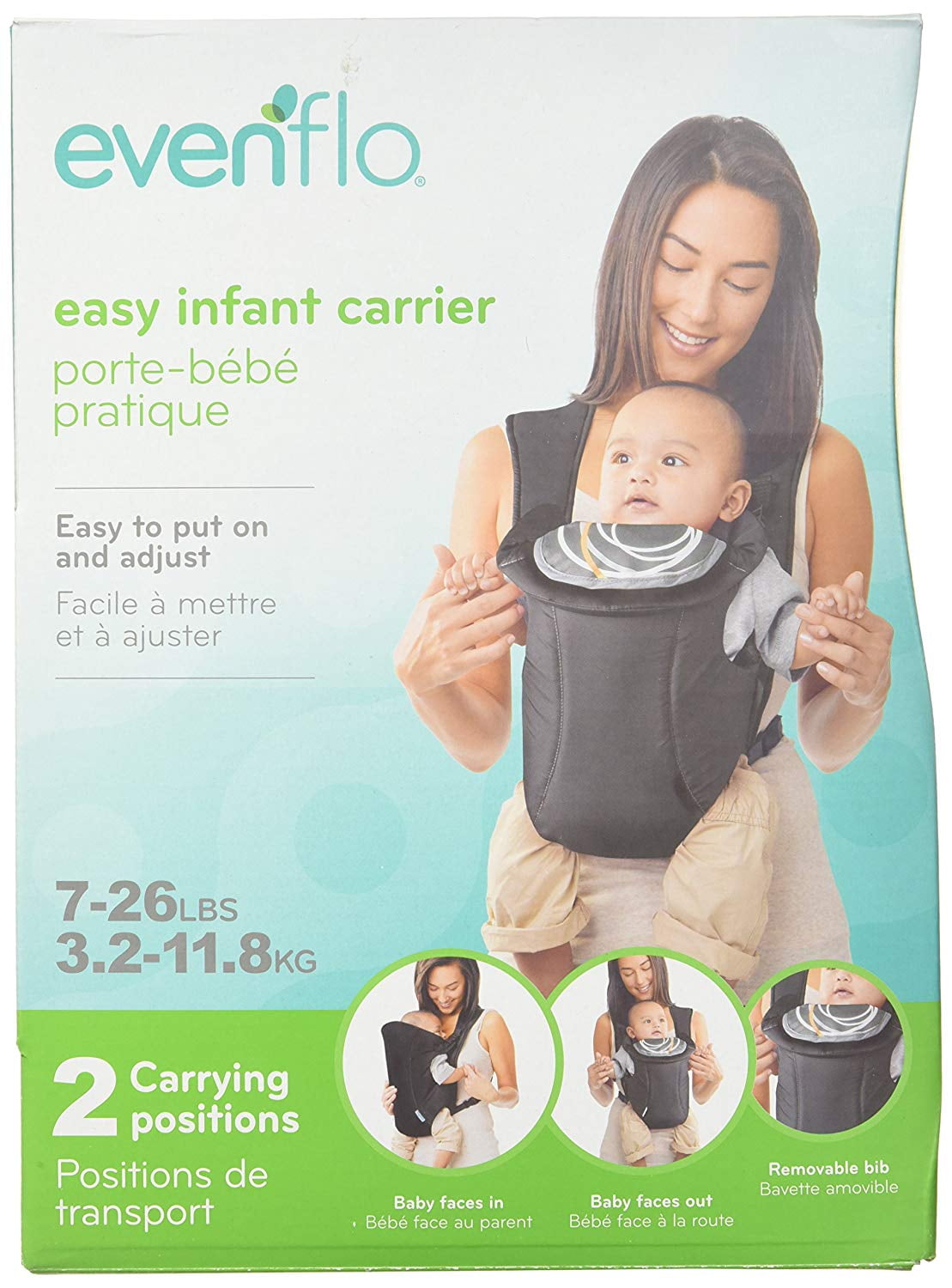 evenflo infant soft baby carrier creamsicle