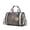 Charcoal, variant on Eleanor Faux Crocodile-Embossed Vegan Leather Womens Satchel by Mia K