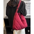 thumbnail image 2 of Kukuzhu Quilted Tote Bag for Women Padding Down Hobo Bag Casual Large Shoulder Bag, 2 of 6