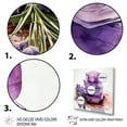 thumbnail image 3 of Designart "Lavender Soap for the Bathroom in Purple III" Floral Framed Wall Art Decor - Traditional Purple Lavender Bedroom Framed Canvas Wall Art, 3 of 6