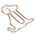thumbnail image 1 of 20pcs Shaped Paper Clips Animal Dog Shapes Rose Gold Light Portable Fun Organizing Metal Clips for Documents, 1 of 3