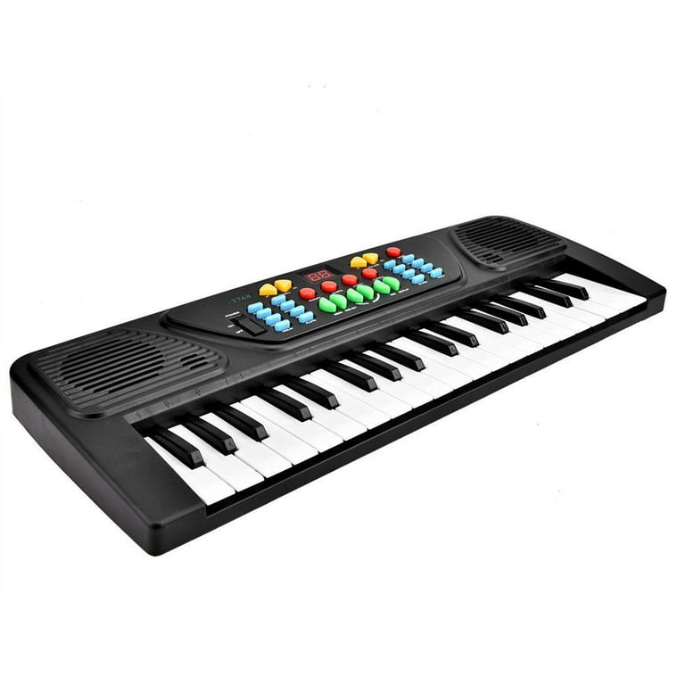 JUNELILY 61-Key Electronic Keyboard Piano Kit w/ 300 Built-in Tones, Music  Rest & Demo Songs