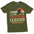 thumbnail image 5 of Men's Dad cycling legend shirt Father's day Gift Mens tee shirt bicycle cyclist father dad gifts tee (Large Navy Blue), 5 of 7