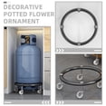 thumbnail image 4 of Movable Propane Cylinder Base Stable Propane Tank Holder Casters Gas Tank Ring Base with Brake, 4 of 8