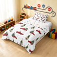 thumbnail image 2 of Erosebridal Christmas Truck Twin Comforter Sets, Christmas Tree Bedding Set, White Christmas, Xmas Reversible 2-Piece 1 Comforter and 1 Pillowcase, 2 of 6