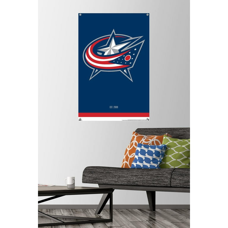 NHL Columbus Blue Jackets - Logo 21 Wall Poster with Pushpins