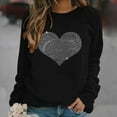 thumbnail image 2 of Dyegold Pullover Sweatshirts For Women Deals Comfy Vintage Winter Sweatshirt Teen Girls Y2k Heart Printed Hoodie Oversized Plus Size Ladies Sweater Western Workout Shirts Casual Graphic Jacket, 2 of 5