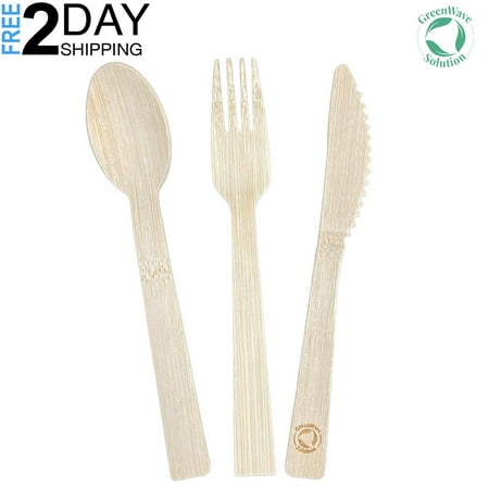 

GreenWave Bamboo Spoon 6.7’’ 100pcs Biodegradable & Compostable