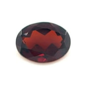 Certified Real 1.5 Carat Red Garnet Oval Shape Mixed Cut 8x6 mm Loose Gemstone January Birthstone