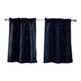 thumbnail image 1 of Cortinas opacas, habitación de niños para niños y niñas, cortinas con aislamiento térmico con luces centelleantes, 1 of 5