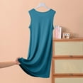 thumbnail image 5 of NAFUU Plus Size Nightgowns For Women Summer Sleeveless Tshirt Sundress Sleepwear Soft Sleeping Dress Solid Nightshirt Midi Dress, 5 of 8